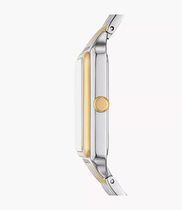 Raquel Three-Hand Date Two-Tone Stainless Steel Watch