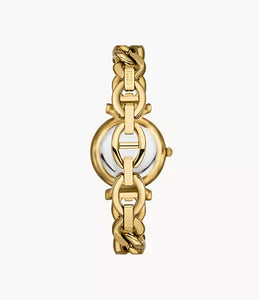 Carlie Three-Hand Stainless Steel Watch - Gold Tone