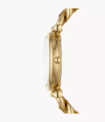 Carlie Three-Hand Stainless Steel Watch - Gold Tone