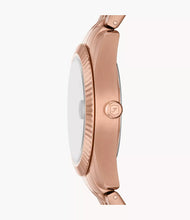 Load image into Gallery viewer, Scarlette Three-Hand Date Rose Gold-Tone Stainless Steel Watch
