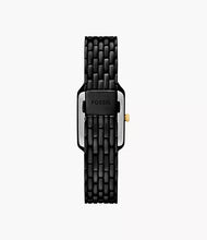 Load image into Gallery viewer, Raquel Three-Hand Date Black Stainless Steel Watch

