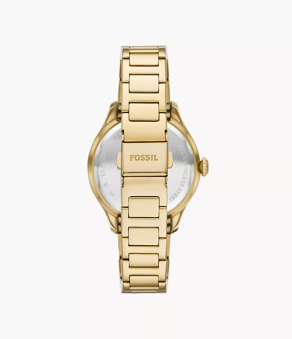 Gilmore Three-Hand Date Stainless Steel Watch - Gold Tone