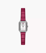 Load image into Gallery viewer, Raquel Mini Two-Hand Pink Leather Watch
