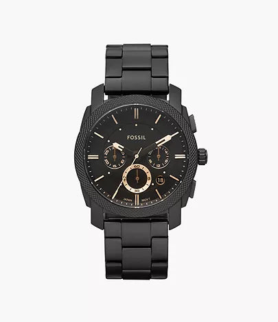 Machine Mid-Size Chronograph Black Stainless Steel Watch