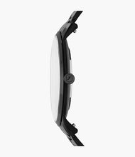 Load image into Gallery viewer, Minimalist Slim Three-Hand Black Stainless Steel Watch
