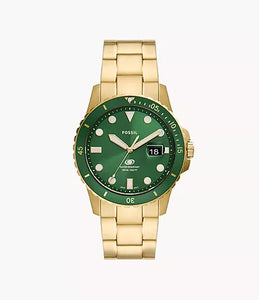 Fossil Blue Dive Three-Hand Date Stainless Steel Watch
