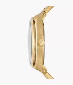 Everett Three-Hand Date Gold-Tone Stainless Steel Watch