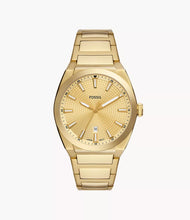 Load image into Gallery viewer, Everett Three-Hand Date Gold-Tone Stainless Steel Watch
