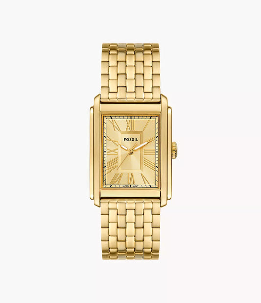 Carraway Three-Hand Gold-Toned Stainless Steel Watch