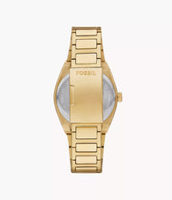 Load image into Gallery viewer, Everett 42 mm Three-Hand Date Gold-Tone Stainless Steel Watch
