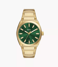 Load image into Gallery viewer, Everett 42 mm Three-Hand Date Gold-Tone Stainless Steel Watch

