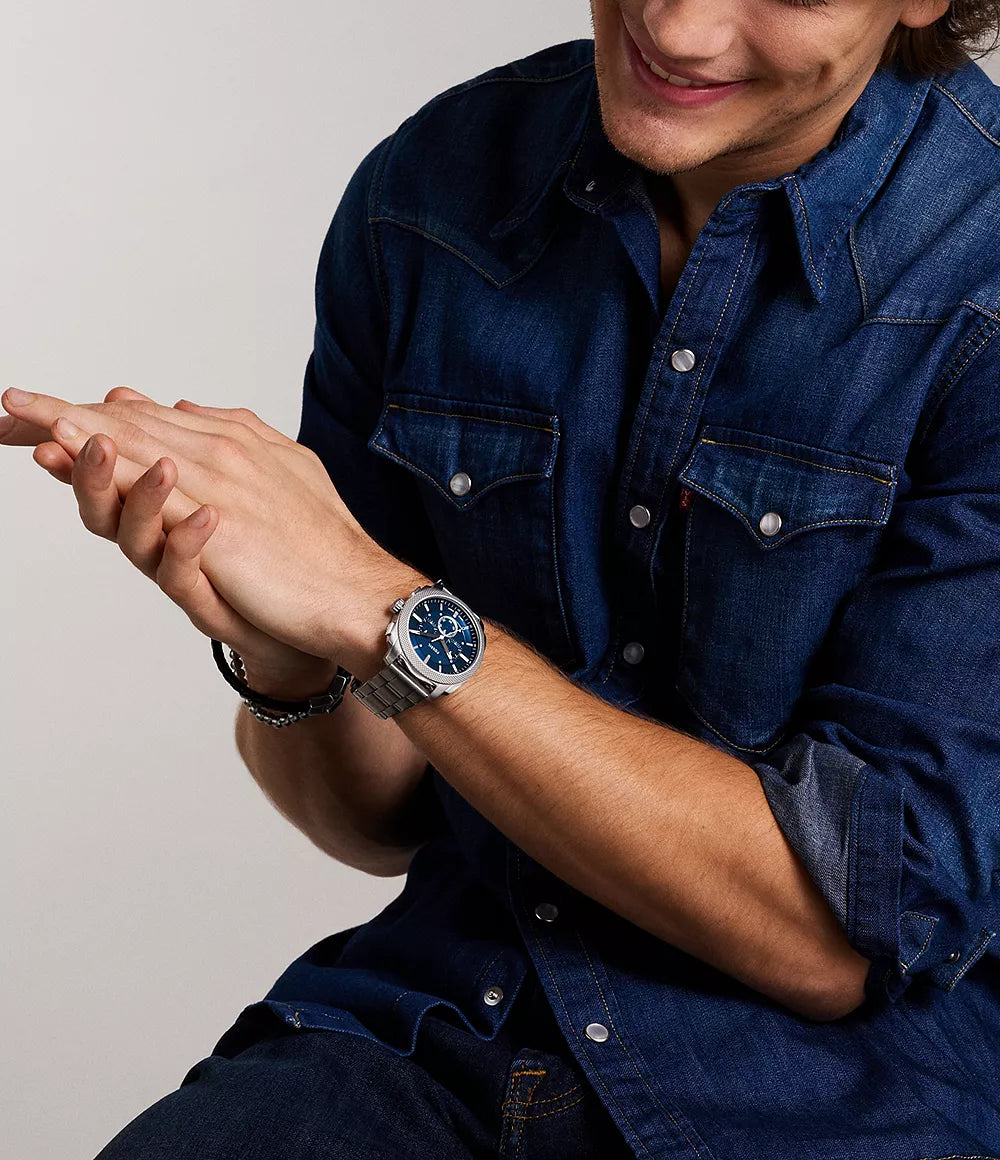 Machine Chronograph Stainless Steel Watch
