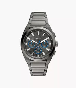 Everett Chronograph Smoke Stainless Steel Watch