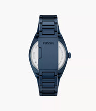 Load image into Gallery viewer, Everett 42 mm Three-Hand Navy Stainless Steel Watch
