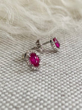 Load image into Gallery viewer, Ruby and Diamond Earrings
