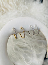 Load image into Gallery viewer, Diamond Hoop Earrings

