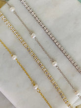 Load image into Gallery viewer, Sterling Silver Cubic Zirconia Tennis Bracelet
