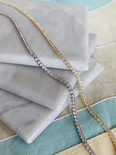 Load image into Gallery viewer, Sterling Silver Cubic Zirconia Tennis Bracelet
