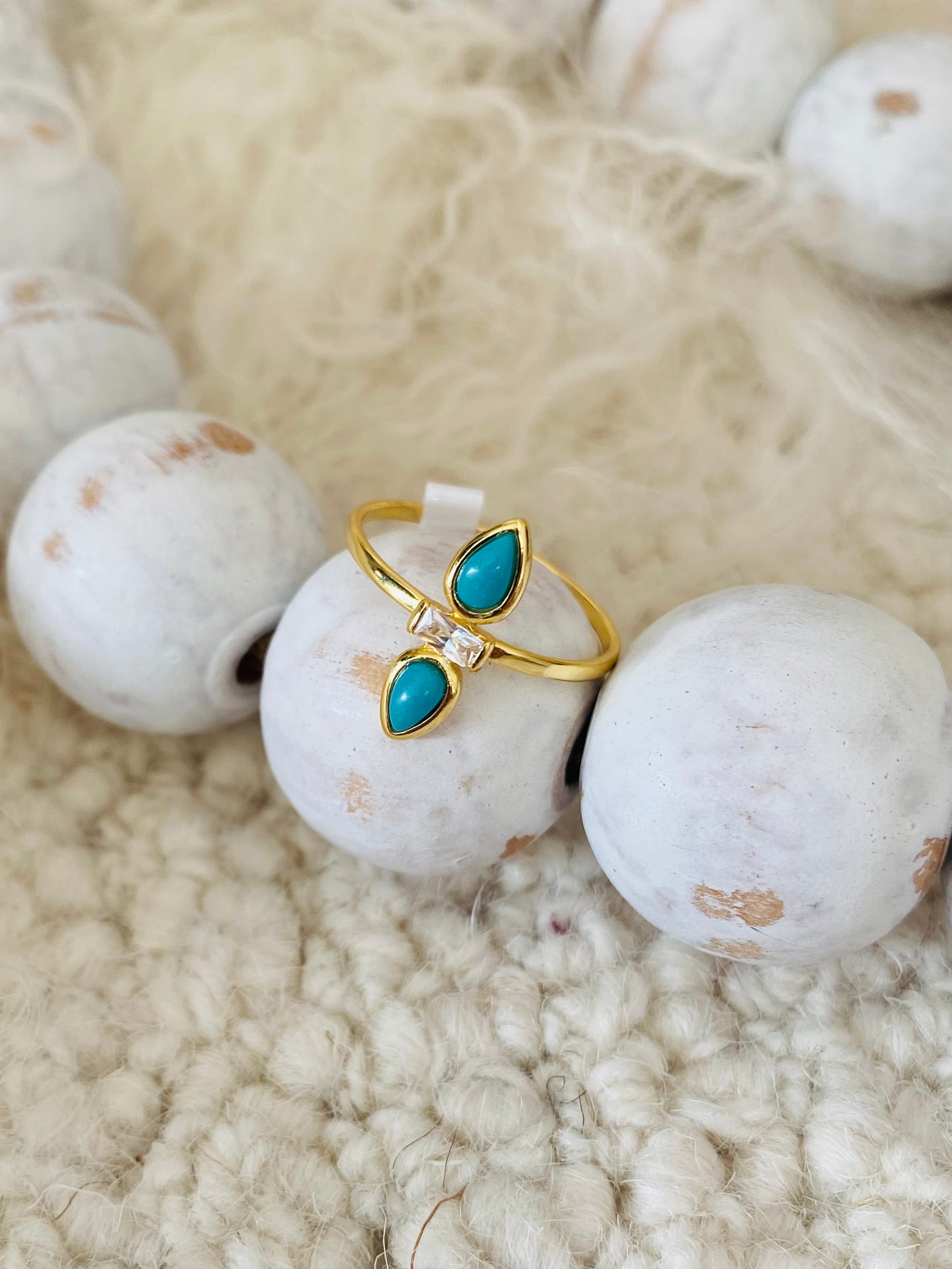 Tear Drop Turquoise Ring