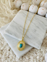 Load image into Gallery viewer, Oval Turquoise Necklace
