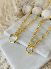 Load image into Gallery viewer, Sterling Silver Gold Vermeil Enhancer Necklaces
