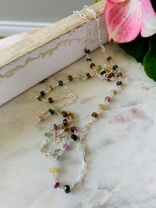 Tourmaline Bead Necklace