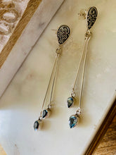 Load image into Gallery viewer, Blue Topaz Earrings
