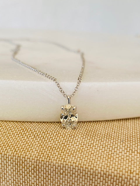 Lab Grown Diamond Pendant and Necklace