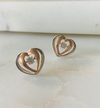 Load image into Gallery viewer, Diamond Pulse Heart Earring
