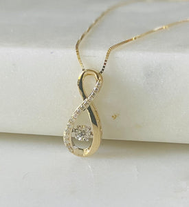 Diamond Pulse Infinity Pendant