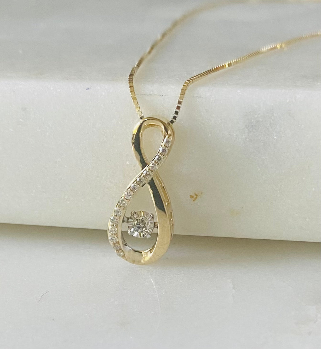 Diamond Pulse Infinity Pendant