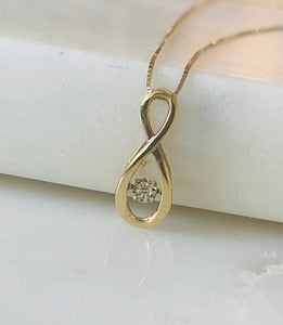 Diamond Pulse Infinity Pendant