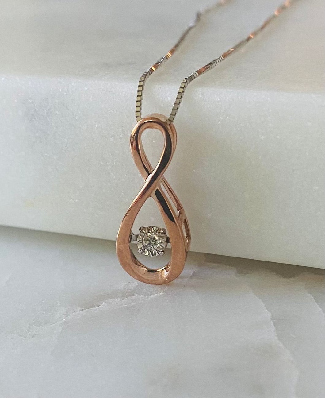 Diamond Pulse Infinity Pendant