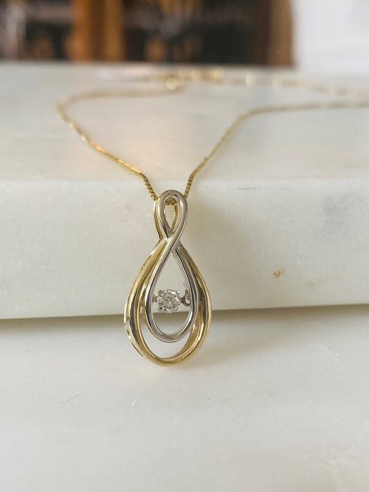 Diamond Pulse Infinity Pendant