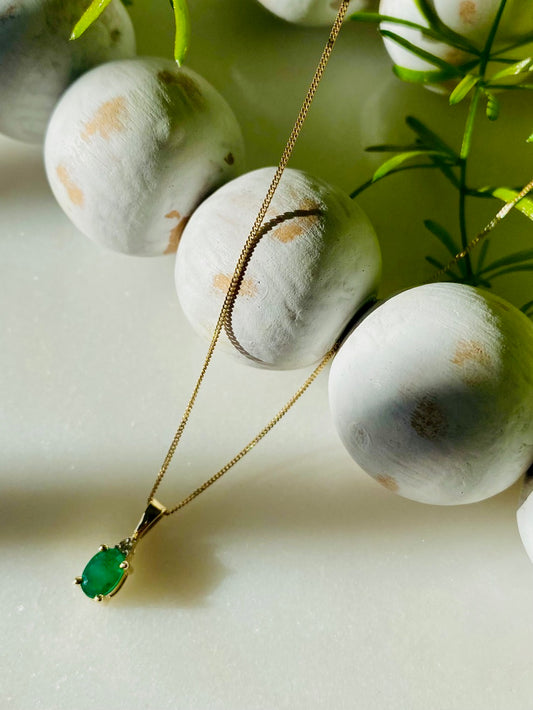 Emerald and Diamond Necklace