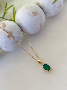 Emerald and Diamond Necklace