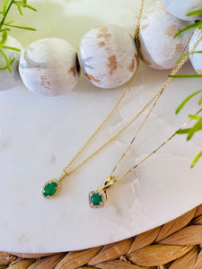 Emerald and Diamond Necklace