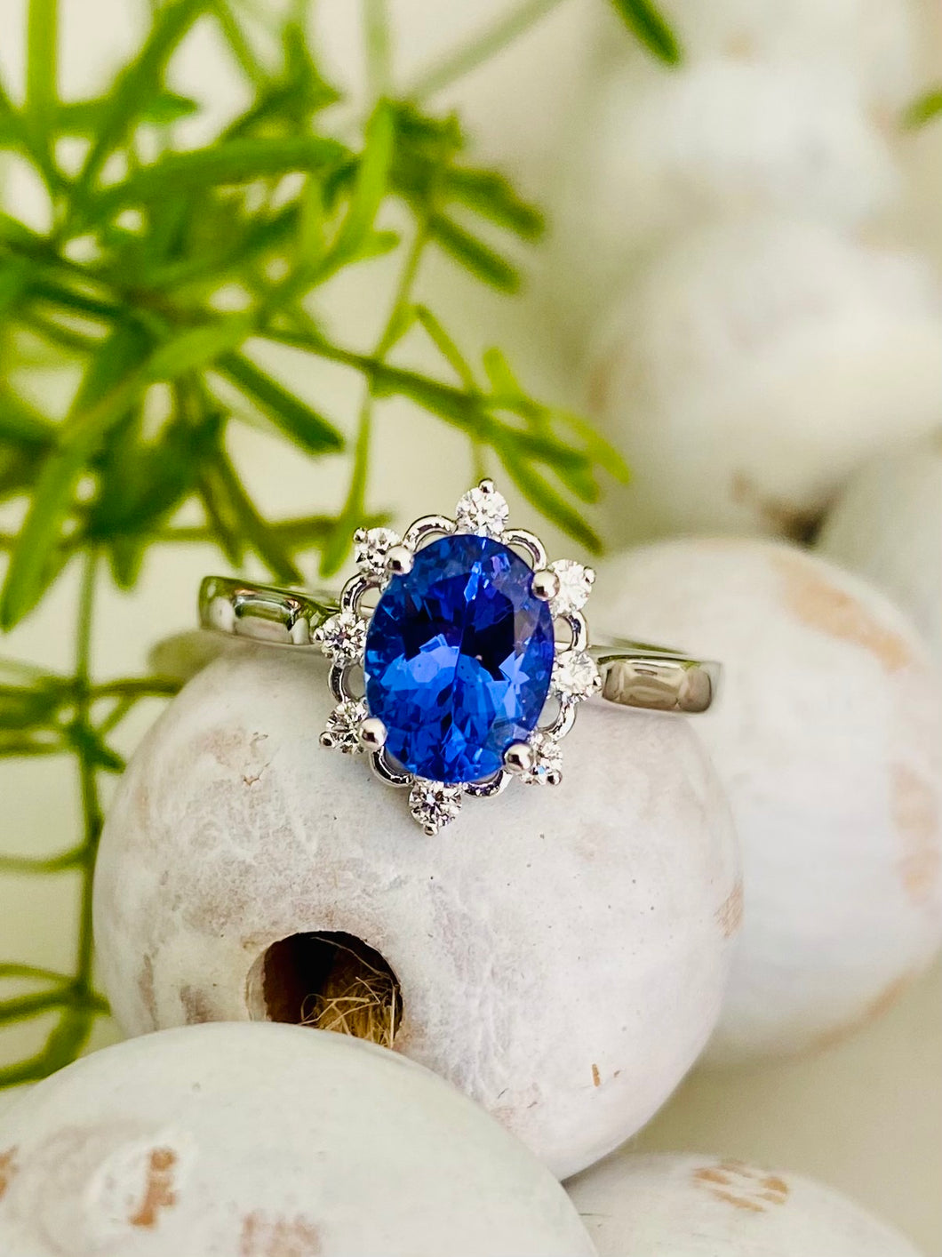 Tanzanite and Diamond Ring
