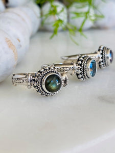 Silver Rings with Genuine Stones