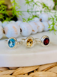 Silver Rings with Genuine Stones