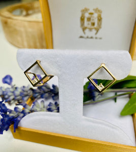 Diamond Cube Earrings
