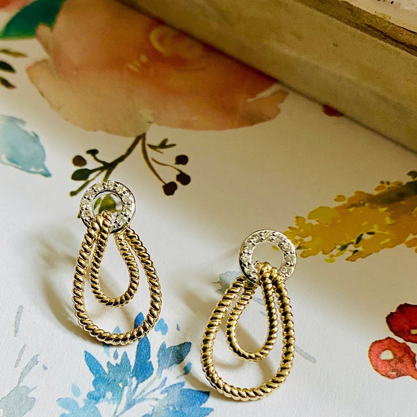 Diamond Rope Earrings