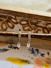 Load image into Gallery viewer, Diamond Lever Back Hoops
