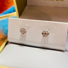 Load image into Gallery viewer, Diamond Cluster Earrings
