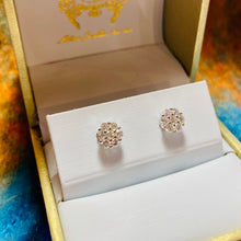 Load image into Gallery viewer, Diamond Cluster Earrings
