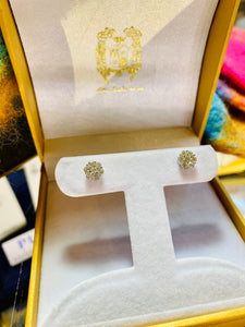 Diamond Cluster Earrings