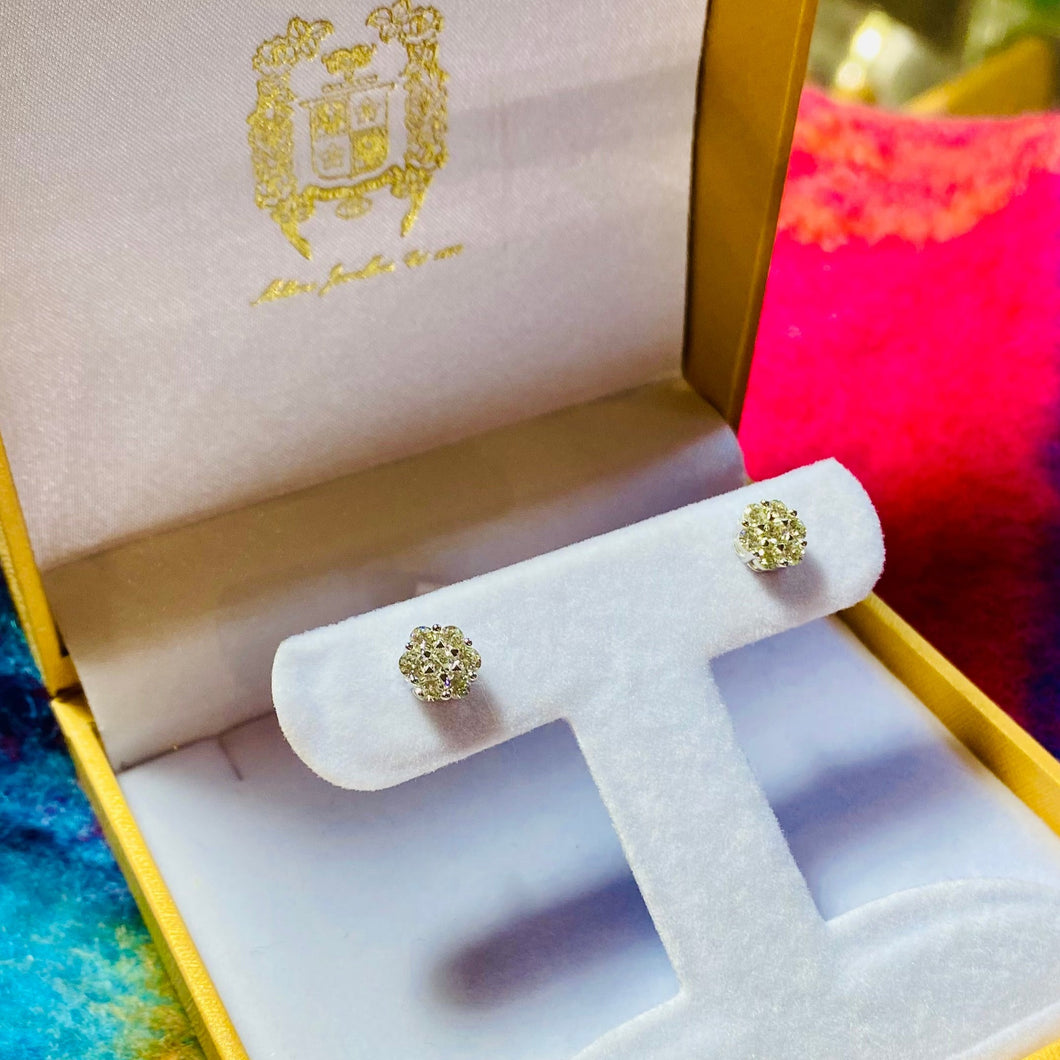 Diamond Cluster Earrings