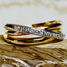 Load image into Gallery viewer, Gold and Diamond Band
