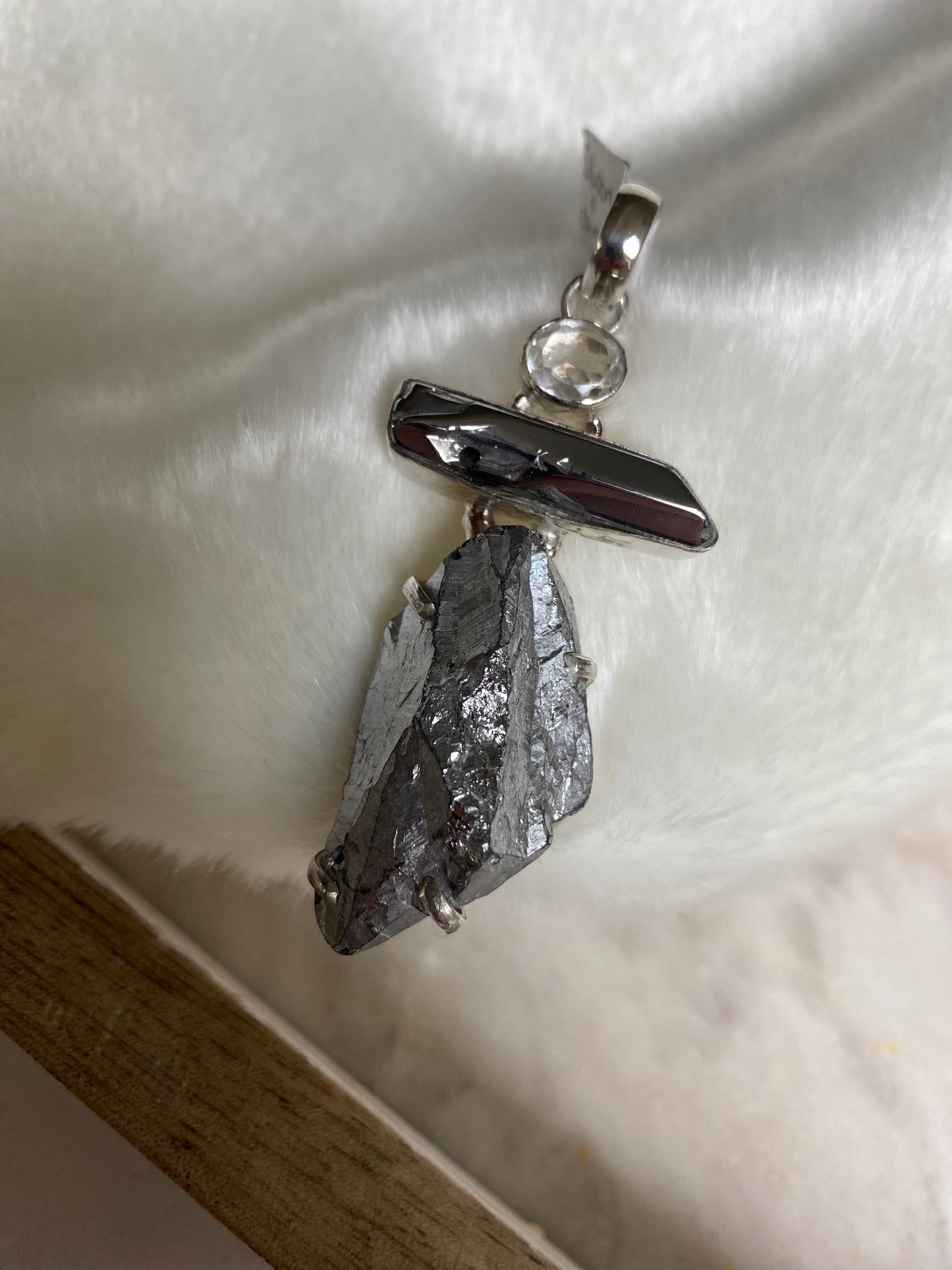 Silicon and Crystal Pendant