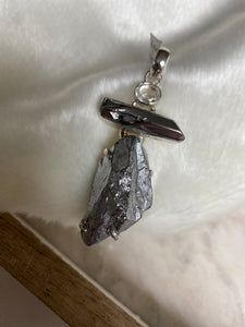 Silicon and Crystal Pendant